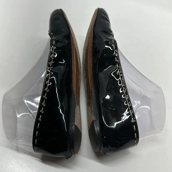 Alaia Paris Ballet Flat Patent Leather Slip On Round Toe Shoes Black Size 36.5 - Picture 5 of 10